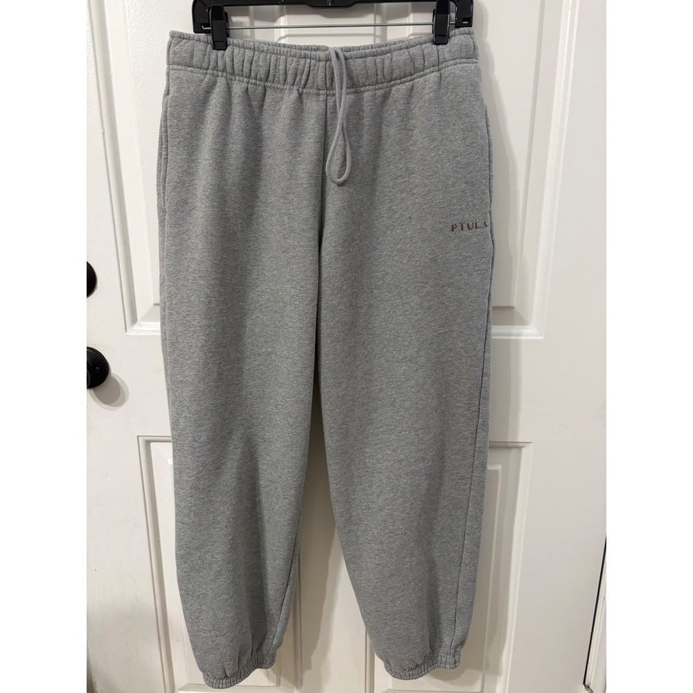 P'Tula | Sweatpants || M || Gray Joggers Relaxed Fit Athleisure Activewear|